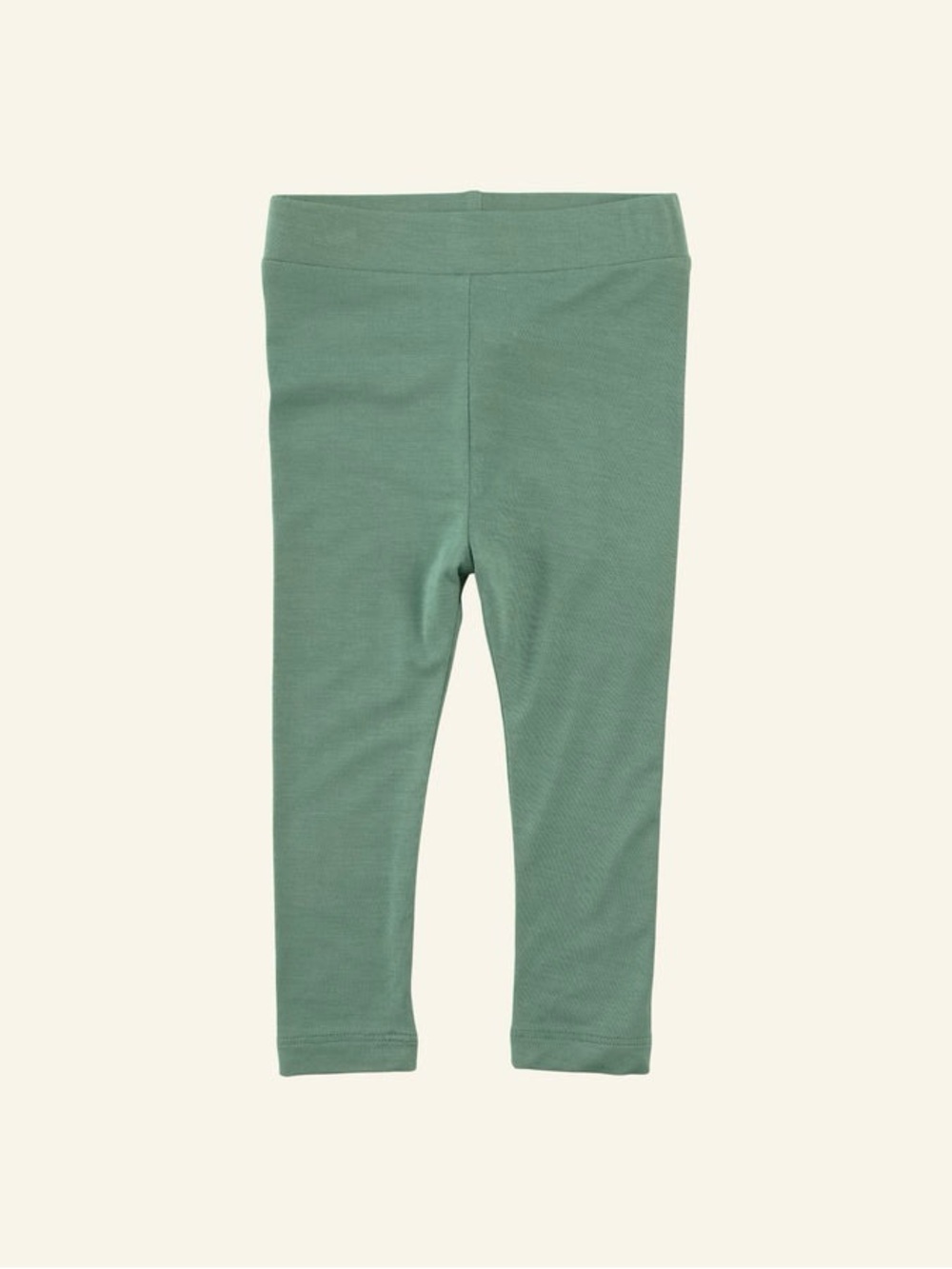 Kate Quinn Bamboo Leggings, Sage Green Kids Leggings Elastic Waist, 18-24mo